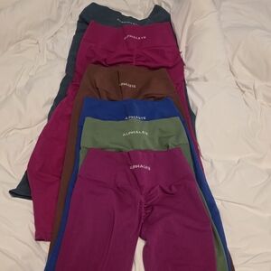 Alphalete Amplify Leggings, Never Worn, Size M, 6 Pairs